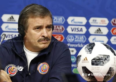 Óscar Ramírez técnico de la Seleción Nacional.