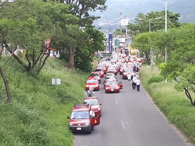 La manifestación de este martes paralizó algunos puntos en el país (CRH).