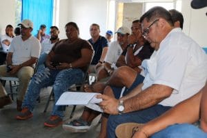 Mauricio González, representante del sector de pesca de palangre, estuvo en la reunión. (Imagen de Presidencia)