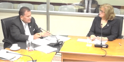 Magistrada Julia Varela en comisión de Nombramientos de la Asamblea Legislativa