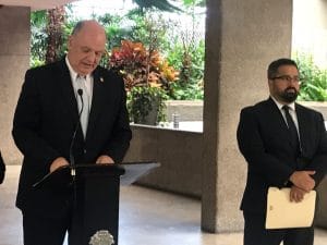 Los ministros de la Presidencia y Comunicación; Rodolfo Piza y Juan Carlos Mendoza suenan como candidatos a canciller