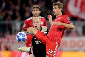 Muller y compañía no pudieron contra el Ajax. Foto: Bayern Munich