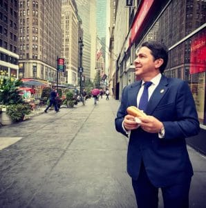 Venegas recientemente en Nueva York, durante la gira de su esposa para la asamblea general de la ONU