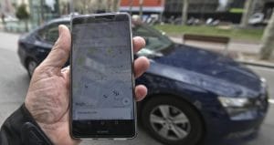 Imagen de un usuario de Uber. Archivo CRH/Con fines ilustrativos