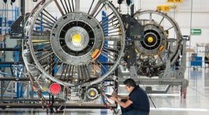 Turbina del avión más grande del mundo, el Airbus 380. Foto tomada de internet.