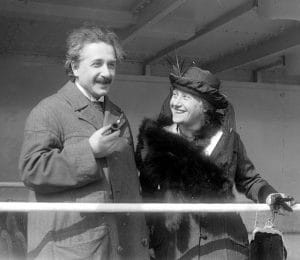 Albert Einstein y Elsa Einstein
