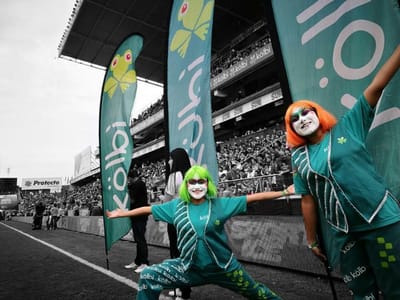 El Instituto Costarricense de Electricidad tiene fuerte presencia de imagen con su marca Kölbi en actividades como eventos deportivos. Foto ICE