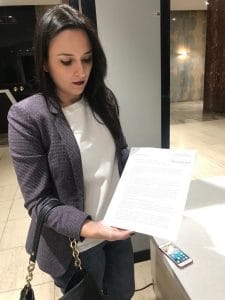 Natalia Díaz presentó un recurso contra el etanol. Tomada de TW