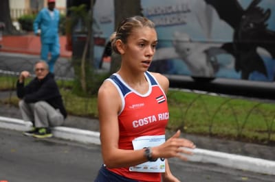 Noelia Vargas, atleta costarricense. Foto: CON.