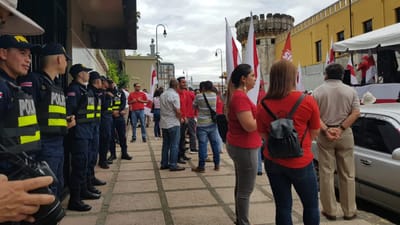 Sindicalistas se manifestarán frente a la Asamblea Legislativa. Foto CRH