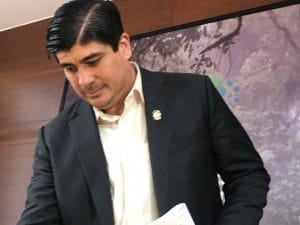 Presidente, Carlos Alvarado. Foto CRH