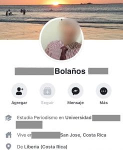 Joven estudiante de periodismo es sospechoso de homicidio. Foto FB