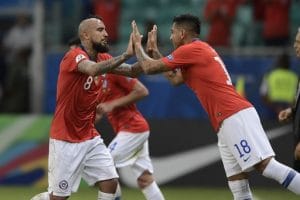 Chile contra Ecuador/AFP