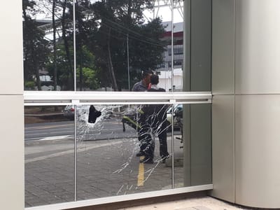 Imágenes del impacto provocado por la explosión. CRH