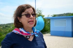 La presidenta ejecutiva de AyA, Yamileth Astorga, tendría que comparecer ante los diputados. (CRH).