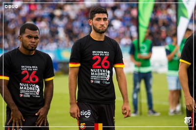 Aaron Salazar de 20 años regresó al equipo que ama. Foto: Herediano.