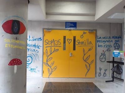 Clases fueron suspendidas por protestas de estudiantes. Imagen de Asociación de Sociología UCR.