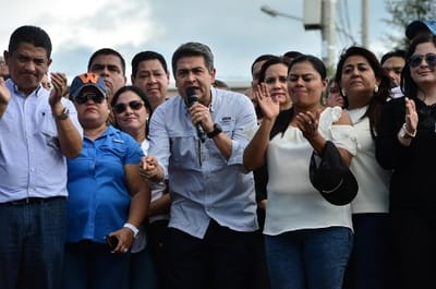 Juan Orlando Hernández, presidente de Honduras. AFP