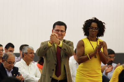 Diputados y analistas coinciden en que Epsy Campbell y Marvin Rodríguez son dos vicepresidentes que dejaron solo al presidente Carlos Alvarado (Archivo CRH)