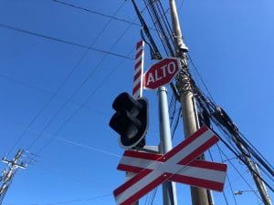 Una de los sistemas de semaforización instalados en San Francisco de Heredia. CRH