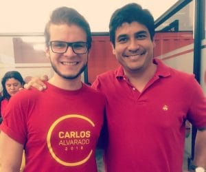 La abogada Gloria Navas incluyó en su denuncia ante el Ministerio Público a Alejandro Madrigal (izq.), uno de los funcionarios que Carlos Alvarado contrató en la UPAD. (Foto: tomada de Internet)