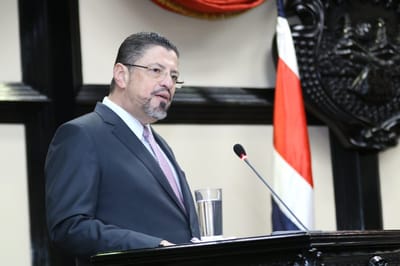 El ministro de Hacienda, Rodrigo Chaves, anunció a los diputados el proyecto de ley el pasado 10 de febrero. (Cortesía).