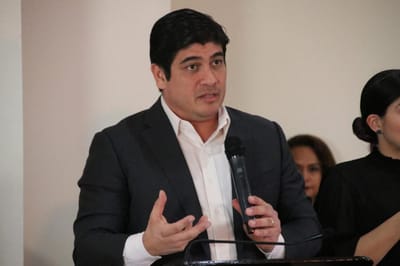 El presidente Carlos Alvarado. Archivo