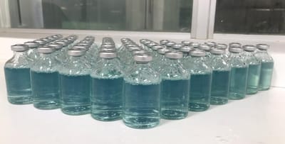 Ampollas de prueba fueron producidas por el ICP antes de iniciar con la producción oficial, con sangre de personas recuperadas (Cortesía UCR).