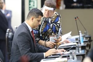 El diputado Daniel Ulate urgió la aprobación del empréstito. (Cortesía/Asamblea).