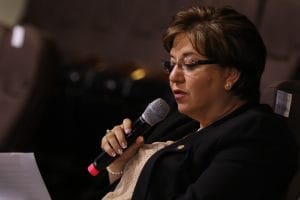 La diputada Shirley Díaz, del PUSC, opinó que a Cruickshank le fallaron los tiempos con su decisión. (Cortesía).