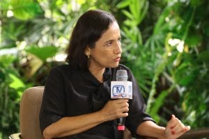 La diputada Yorleny León, del PLN, cuestionó la iniciativa. (Cortesía/Asamblea).