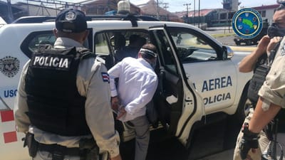 Detenido en aeropuerto. Imagen de MSP.
