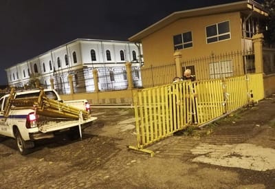 Operativo en las cercanías del Liceo de Costa Rica. Imagen de Policía Municipal SJ.