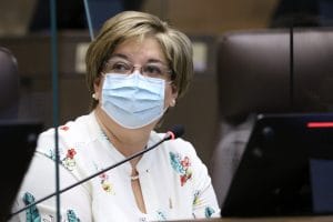 La diputada Shirley Díaz, del PUSC, manifestó que es hora de emplazar al Presidente. (Archivo/CRH).