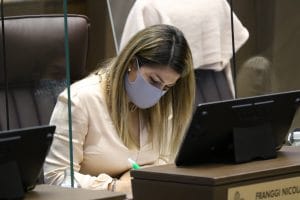 La legisladora Franggi Nicolás, del PLN, sostuvo que el Presidente protege a Astorga. (Archivo/CRH).