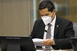 El diputado Gustavo Viales, del PLN, presentó el proyecto de ley. (Cortesía/Asamblea).