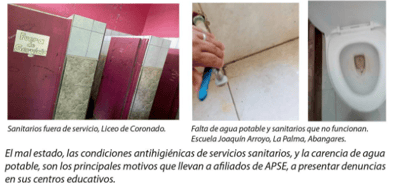 Infraestructura educativa del país evidencia severas afectaciones. Imagen de APSE.
