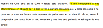 Captura de pantalla de la intervención de Yolanda Acuña en la sesión de Junta Directiva del pasado 2 de febrero.