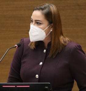 La diputada Ana Lucía Delgado, del PLN, dijo que la información suministrada por el BCIE es vital. (Archivo/CRH).