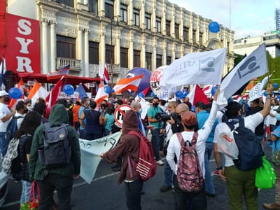 Sindicatos convocaron a marcha nacional para este sábado. Imagen de APSE.