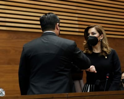 El mandatario Carlos Alvarado mantuvo una relación tensa con el Congreso que preside la diputada Silvia Hernández. (Archivo/CRH).