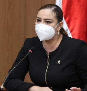 La diputada Ana Lucía Delgado, del PLN, mencionó que el servicio de la deuda restringe el gasto corriente. (Cortesía).