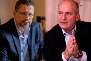 Rodrigo Chaves y José María Figueres. (Archivo/CRH).