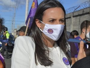 Natalia Díaz, excandidata presidencial de Unidos Podemos.