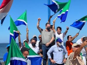 El presidente, Rodrigo Chaves durante su campaña electoral (Archivo)