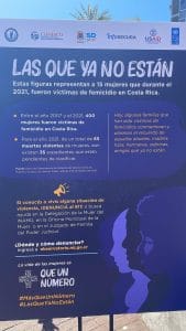 Imagen extraída de twitter, campaña "las que ya no están"