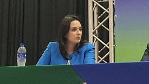 Natalia Díaz, ministra de la Presidencia. (Archivo/CRH).