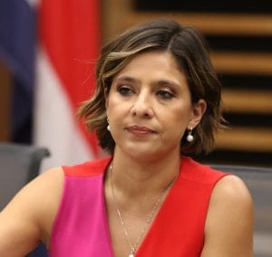 La jefa del PUSC, Daniela Rojas, recordó que desde mayo ellos pidieron apoyo para bajar el impuesto. (Foto: Asamblea)
