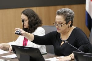 La diputada del PLN, Carolina Delgado (CRH)