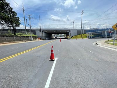 Imagen del paso inferior a la altura de la Firestone, entre Belén y Flores. Cortesía Ruta Uno